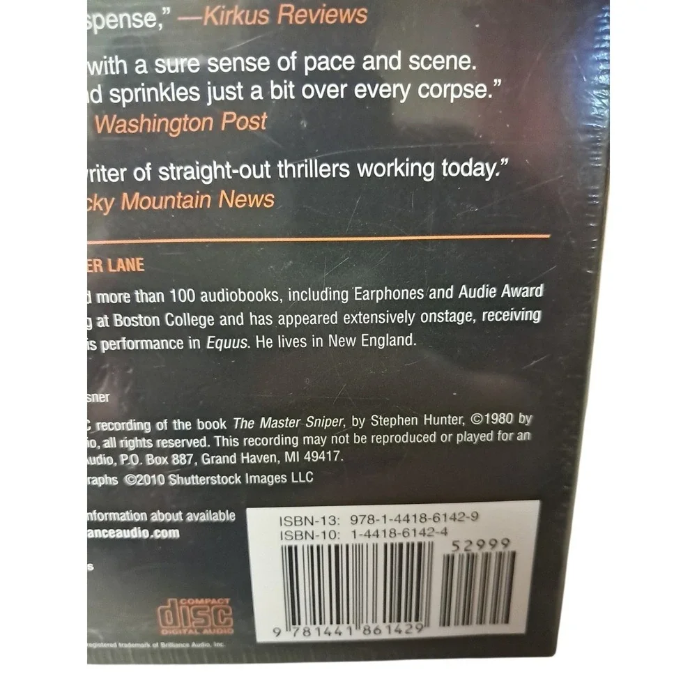 The Master Sniper by Stephen Hunter, Still Factory Sealed (Unabridged edition)